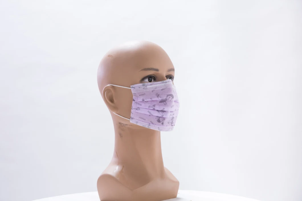 Disposable Anti-Dust Non Woven Protective Colorful Face Mask for Kid