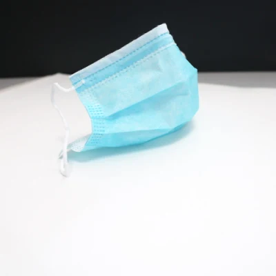 Disposable 3 Ply Blue Color Face Mask Non-Woven Wholesale Face Mask