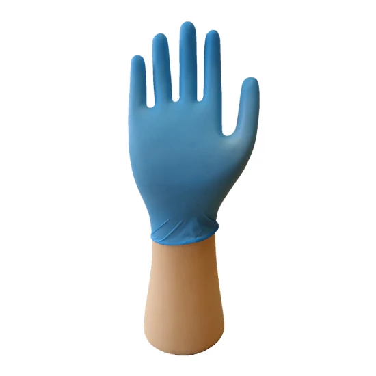 Medical Supply Powder Free Medical Disposable Blue Examination Nitrile Gloves Exam Glove