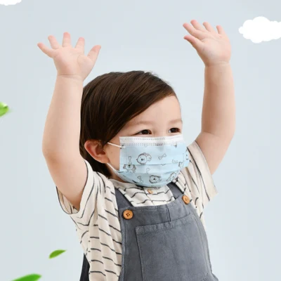 Colorful Baby Facemask 3ply Civil Nonwoven Face Mask for Kids Protective