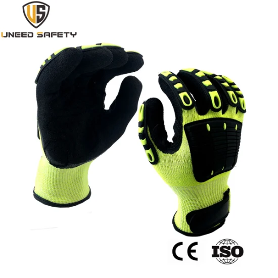 Industrial Seamless Mechanic Work Safety Labor Working Cut Resistant Protective Latex Nitrile Hand Glove